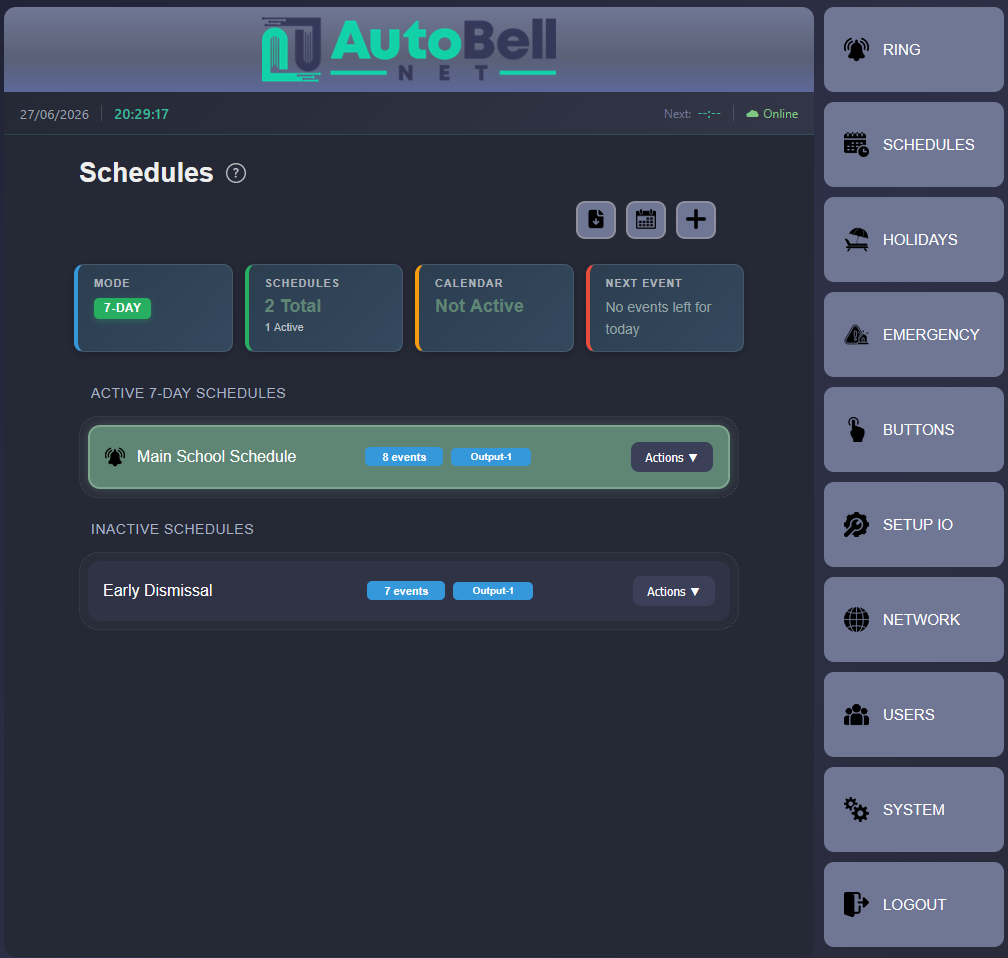 Schedule Management
