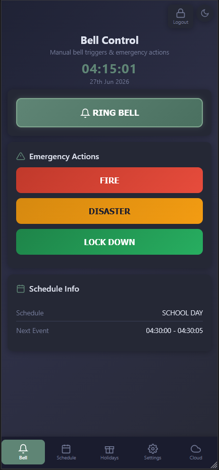 Mobile Web UI — Dark Mode